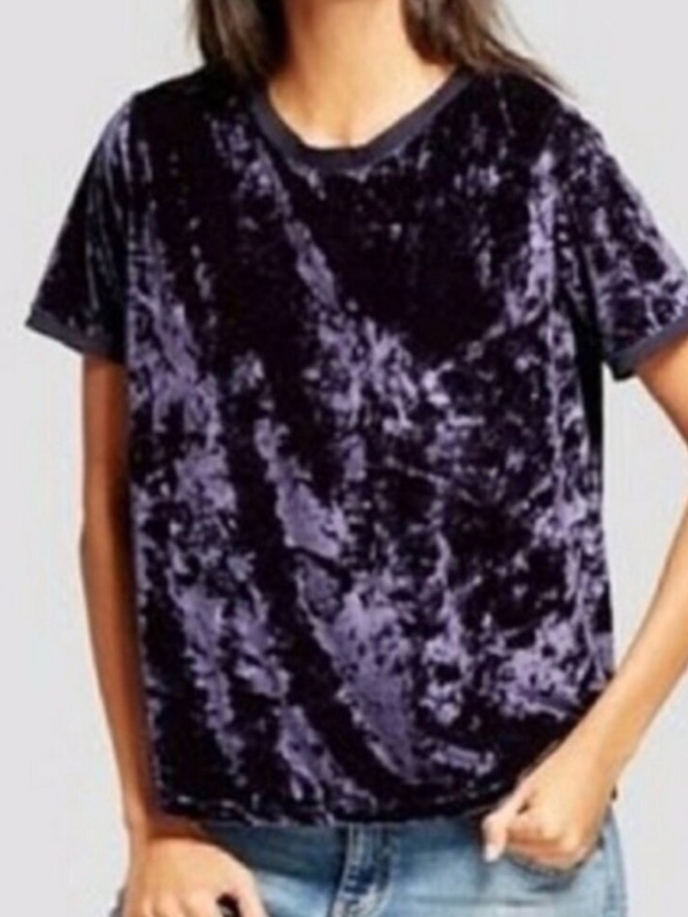 a new day crushed velvet top